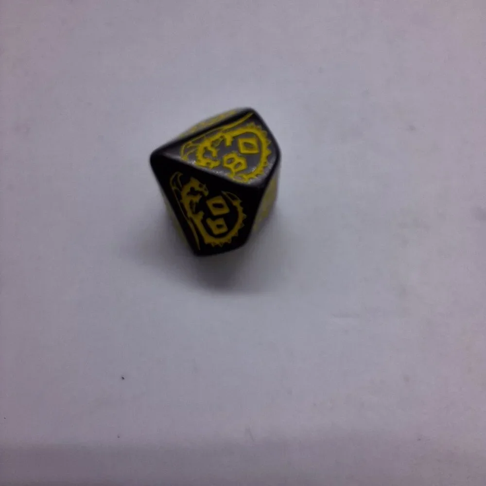 Dragons‎ RPG Dice Set Black And Yellow Role-Playing Game D&D Magic Counter MTG